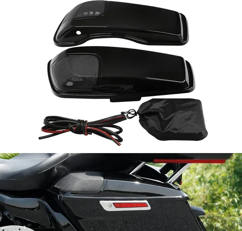 Miniatura 10 de TCT-MOTORPARTS Tapas Duras de Bolsa de Sillín para Modelos Harley Touring FLT FLHT FLHTCU FLHRC Road King Street Electra Glide Ultra-Classic