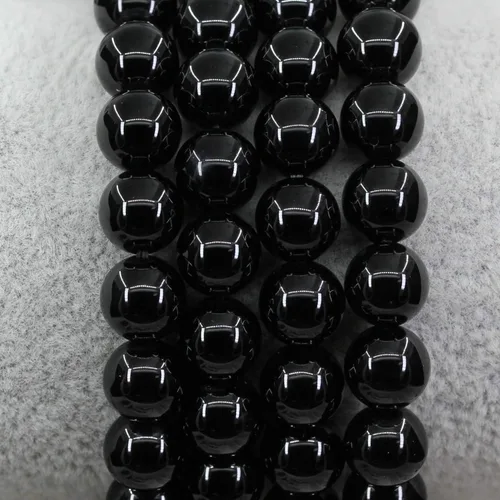 Miniatura 55 de Amandastone Pulsera elástica de cuentas redondas de 0.315 in con piedras preciosas naturales de 7 pulgadas