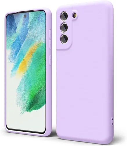 Miniatura 197 de oakxco Funda para teléfono Samsung Galaxy S21 Ultra con agarre de silicona líquida, bonita funda delgada y delgada de goma suave de TPU lisa
