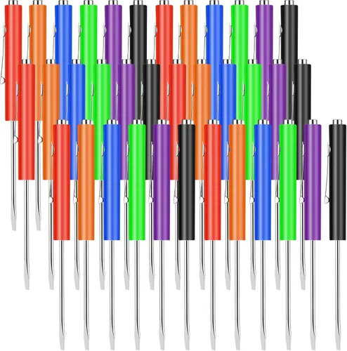 Miniatura 25 de 12 piezas de destornilladores de bolsillo mini con tops y destornilladores de bolsillo con imán, destornillador de bolsillo magnético para Negro
