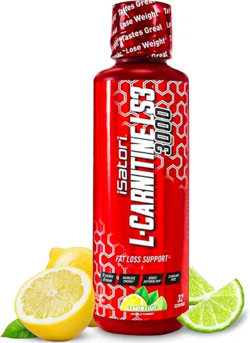 iSatori L-Carnitina LS3 3000, suplemento líquido de triple mezcla de L carnitina, con acetilo y tartrato, energía libre de estimulantes, baja en
