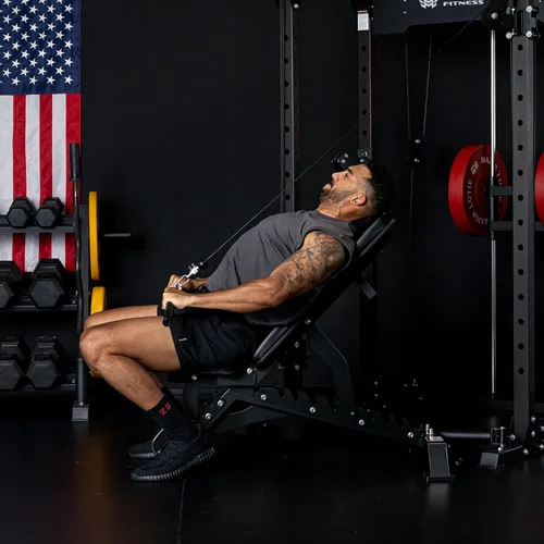 Miniatura 8 de MAJOR FITNESS Banco de pesas, banco de entrenamiento ajustable para entrenamiento de fuerza, prensa de banco y entrenamientos de cuerpo completo