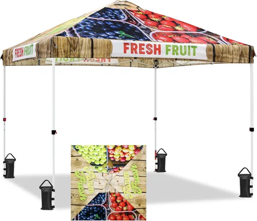 Miniatura 35 de EAGLE PEAK Tienda de campaña desplegable con bolsa de transporte con ruedas, 8 estacas, 4 cuerdas, 4 bolsas de peso, toldo de tienda de campaña