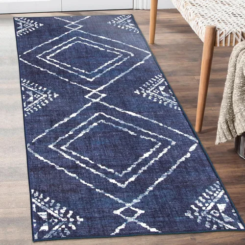 Miniatura 37 de ReaLife Rugs Alfombra Pasillo Lavable a Máquina - Sala de Estar Dormitorio Baño Cocina Entrada Oficina - Acolchada Pelo Bajo Resistente a Manchas