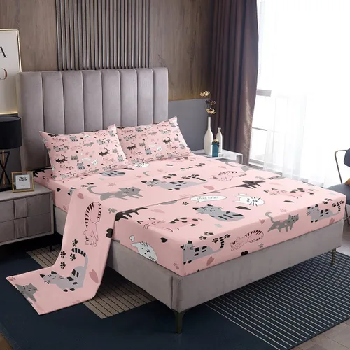 Miniatura 37 de Erosebridal Groovy Flower Sábanas de Cama Fiesta de los 70s Juegos de Sábanas Tamaño Individual Sábanas Florales Arcoíris Juegos de Sábanas y Fundas