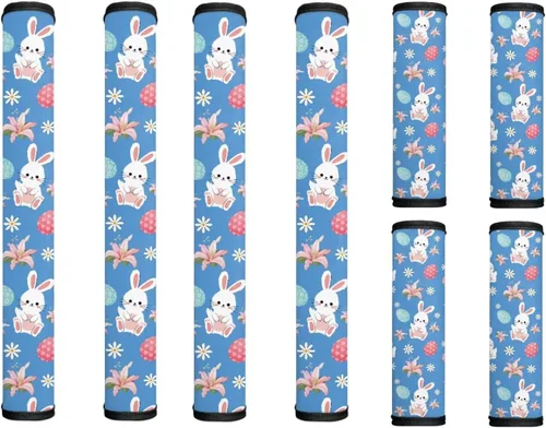 Miniatura 60 de America250 - Juego de 8 fundas antideslizantes para manijas de puerta de refrigerador, 4 de julio de 2026, protectores para nevera, horno, mantener