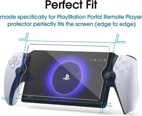 Miniatura 5 de amFilm Paquete de 3 protectores de pantalla de vidrio templado para PlayStation Portal Remote Player de 8 pulgadas - PlayStation 5 con kit de fácil