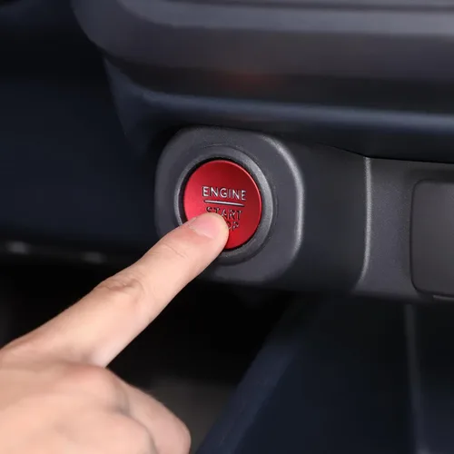 Miniatura 14 de Aunginsy Cubierta de anillo para decoración de arranque de motor de automóvil compatible con Ford Maverick 2022 2023 2024 de aluminio para botón