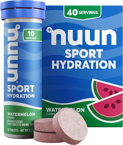 Miniatura 16 de Nuun Sport Tabletas de Electrolitos con Magnesio, Calcio, Potasio, Cloruro y Sodio, Sin Gluten y Veganas, Limonada de Fresa, Paquete de 8