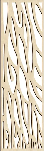 Miniatura 125 de 9 3/8"W x 24 3/8"H x 1/4"T Bristol Decorativos Paneles de Pared de Madera Calado, Cereza