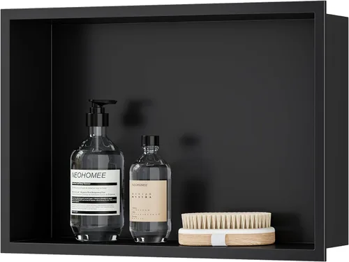 Miniatura 10 de Neodrain Nicho de ducha empotrado, gabinete de almacenamiento de baño, tamaño interior de 12 x 12 pulgadas, inserto de nicho de pared de baño