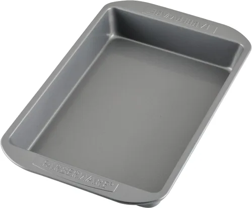 Miniatura 10 de Farberware Bandeja antiadherente para hornear con tapa, molde antiadherente para pasteles con tapa, rectangular, 9 x 13 pulgadas, color gris