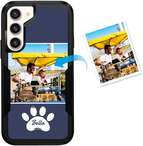Miniatura 21 de Funda protectora personalizada para Samsung Galaxy S22 Ultra 5G (versión 2022), funda protectora de doble capa resistente con múltiples fotos, a