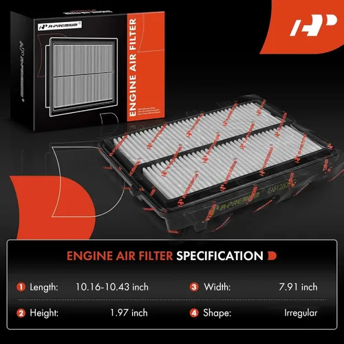 Miniatura 2 de A-Premium Filtro de aire de motor Compatible con Acura RDX 2019 2020 2021 2022 2023 - L4 2.0L - Reemplazo# 17220-5MS-H00