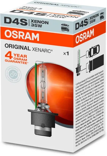 OSRAM XENARC ORIGINAL D4S HID, bombilla de faro de xenón, 66440, caja de cartón plegable (1 unidad)