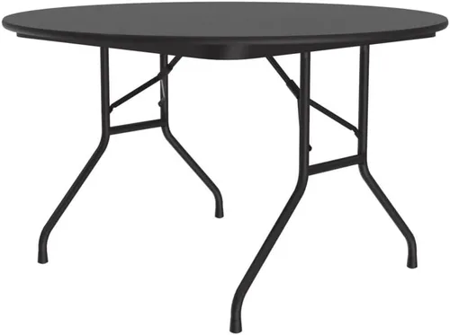 Miniatura 14 de Correll - Mesa plegable de utilidad resistente, parte superior de melamina, fabricada en Estados Unidos, delantal de acero fuerte, 24 x 60 pulgadas