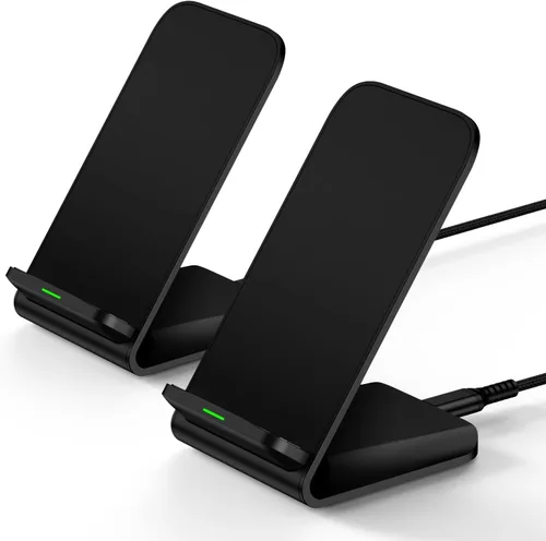 Fast S25 S24 Ultra Samsung - Soporte de cargador inalámbrico, paquete de 2 estaciones de carga inalámbrica de 15 W para Samsung Galaxy S26 S25 Edge
