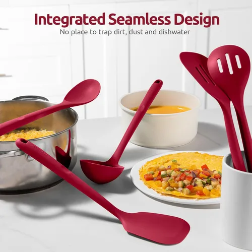 Miniatura 8 de U-Taste - Juego de utensilios de cocina de silicona: accesorios de cocina de alta resistencia al calor de 13.6 pulgadas de largo, accesorios de (4)