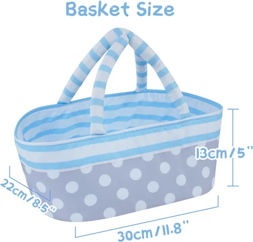 Miniatura 3 de BABESIDE Juego de 8 piezas de ropa para muñeca bebé con cuna para muñecas de 8-10-12 pulgadas, ropa y accesorios para muñeca bebé Bitty para bebés
