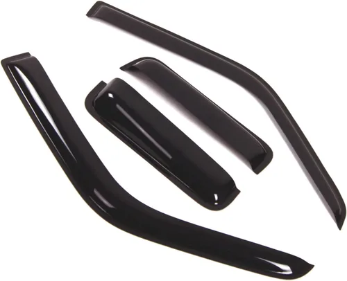 Visor de ventana compatible con Dodge Dakota ExtendedCab 1987-1996, DGWV2-111, deflector de montaje exterior, protector de lluvia, humo oscuro,