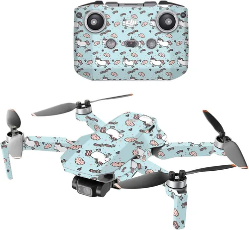 Miniatura 17 de MightySkins Compatible con DJI Mini 2 Dron portátil – Panda Hello Funda protectora de vinilo duradera y única Fácil de aplicar, quitar y cambiar