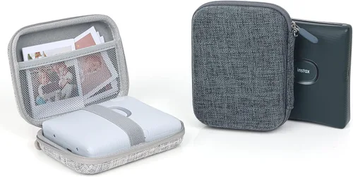 Miniatura 3 de MUZIRI KINOKOO Funda rígida de EVA compatible con Fuji Instax Mini EVO Camera Mini Link 2/Mini EVO Bolsa para impresora fotográfica con correa