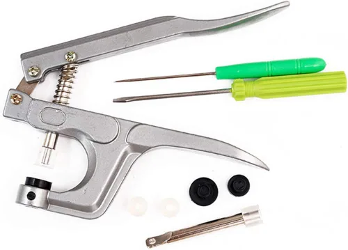 Miniatura 6 de Botones de plástico Alicates de mano Herramienta Instala Tamaño 20, 22, 24 T5 Sin Coser Botón Snap Fastener Prensa Accesorio Punzón para Broches