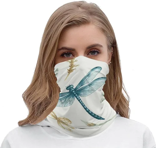 Miniatura 4 de UPF 50+ Sun Protection Neck Gaiter Elastic Bandana Outdoor Breathable Face Mask Dragonfly Cooling Face Cover Scarf Balaclava Fishing Mask Headband
