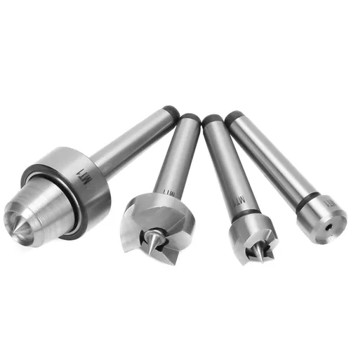 Miniatura 7 de 4pcs MT1 Torno de madera Live Center Drive Spur Cup Herramientas de torneado para carpintería con caja de madera (MT1)