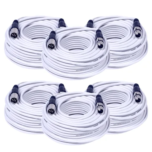 Miniatura 14 de Seismic Audio SAXLX-2Brown-Paquete de 6 cables de conexión XLR de 2 pies marrones - Cables de micrófono - Cables XLR macho a hembra - 2 pies