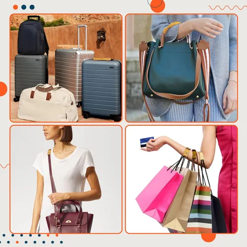 Miniatura 5 de IUAQDP 2 piezas de funda de cuero para asa de bolso, bolsa de equipaje, protector de agarre con cierre de latón, correa de bolso suave