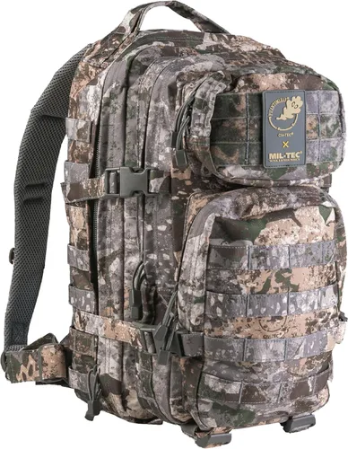 Miniatura 5 de Mil-Tec Mochila de asalto unisex, resistente, duradera, ligera, ergonómica, versátil, táctica, para acampar al aire libre, senderismo, con correas