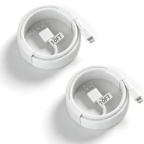 Miniatura 10 de [Certificado MFi de Apple] Cable USB A a Lightning corto de 3.3 pies, cable USB Carplay para automóvil, cable de carga Lightning compatible