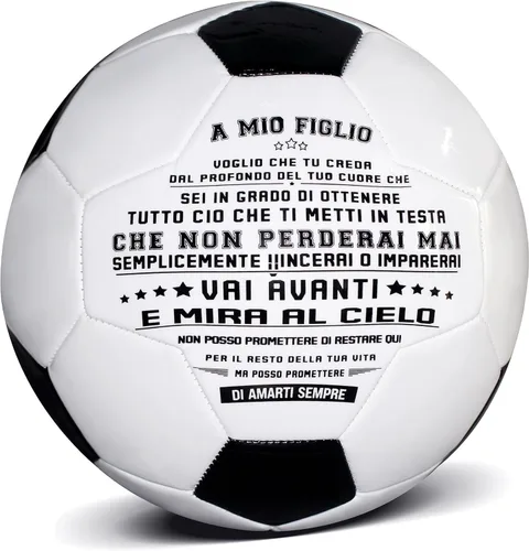 Miniatura 5 de Balón de fútbol tradicional tamaño 5, regalos para hija, hijo, nieto, regalos de fútbol inspiradores personalizados y atractivos