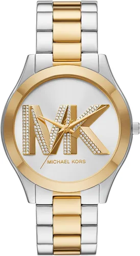 Miniatura 10 de Michael Kors Slim Runway - Reloj de pulsera de acero inoxidable para mujer