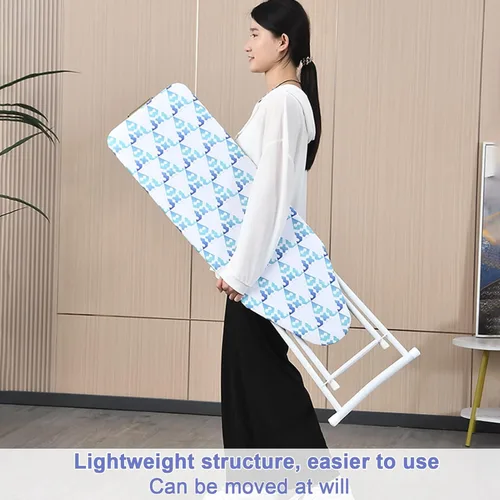 Miniatura 5 de Tabla de planchar plegable de 42 pulgadas, tabla de planchar de mesa de altura ajustable con cubierta resistente al calor y pies antideslizantes