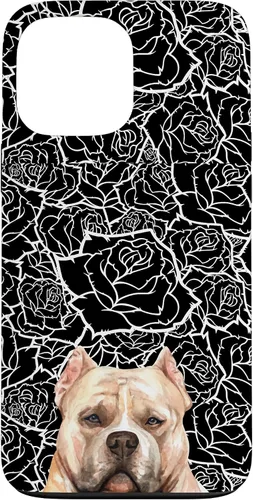 Miniatura 24 de American Bulldog Bully Dog Rose Flower Black White Pattern Case for iPhone 17
