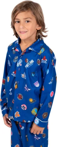 Miniatura 2 de Ultra Game NBA Boys 2-Piece Loose-fit Button Down Pajamas Set (Sizes 4-20)
