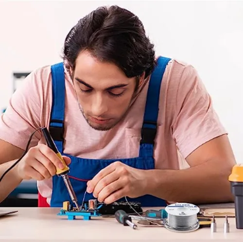 Miniatura 5 de GoYonder Alambre de soldadura 63-37 Estaño plomo núcleo de resina Kit de soldadura eléctrica de bajo punto de fusión para soldadura y conexión