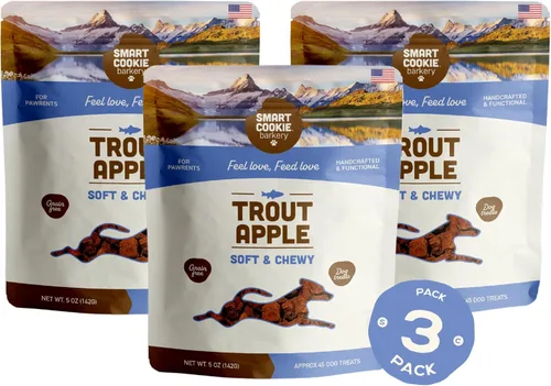 Miniatura 20 de Smart Cookie Golosinas Naturales para Perros - Conejo y Calabaza - Golosinas de Entrenamiento para Perros y Cachorros con Alergias, Estómagos