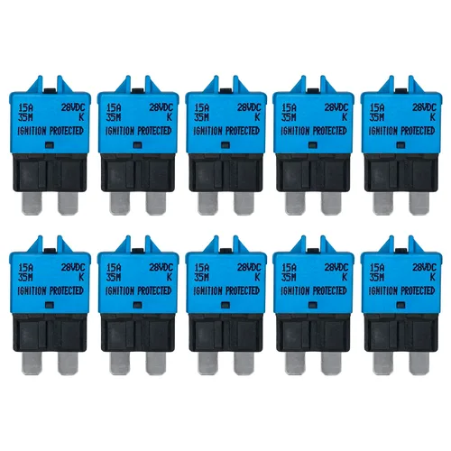 Miniatura 8 de Fusible de disyuntor ATC/ATO de reinicio manual de 7.5 amperios para automóvil, barco, automóvil, camión, RV, audio, protección de batería Perfil