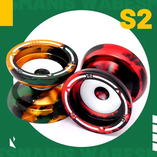 Miniatura 6 de Yoyo profesional S2 para niños y adultos, Yo Yo Yo de metal sensible Yoyo que no responde, yoyo de doble propósito + rodamiento KK + 10 cuerdas +