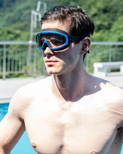 Miniatura 4 de Gafas de natación, visión amplia, visión clara, gafas de natación para adultos, protección UV antivaho, sin fugas, gafas de piscina