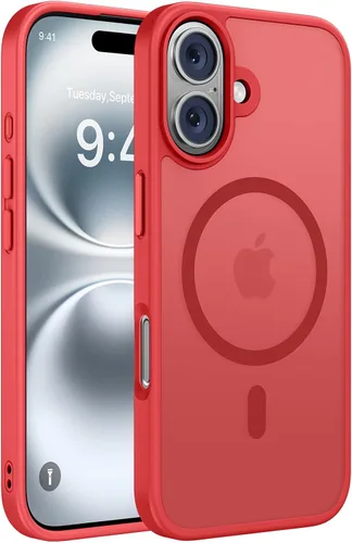 Miniatura 135 de Miracase Funda diseñada para iPhone SE 2022/SE 2020/7/8, funda multicolor de silicona a prueba de golpes (rojo)