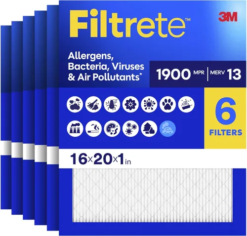 Miniatura 14 de Filtrete 17.5x23.5x1 filtro de aire para caldera/aire acondicionado, MERV 13, MPR 1900, Premium Allergen, Bacteria & Virus Filter, filtro de aire