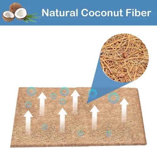 Miniatura 2 de Rollo de revestimiento de coco natural de 16 x 80 pulgadas para macetas, tapete de fibra de coco, cesta de flores, decoración de jardín, tapetes