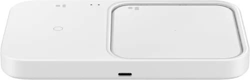 Miniatura 5 de Samsung Cargador inalámbrico oficial de 15 W Duo [2022] con adaptador de viaje, blanco