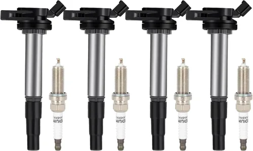 Miniatura 56 de ECCPP UF816 4 bobinas de encendido con 4 bujías de iridio 95125 para Hyundai Elantra Sonata Kona para Kia Forte Optima 2.0L GN10877 UF816 UF-816