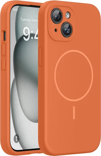 Miniatura 265 de Miracase Funda diseñada para iPhone 13, con protector de pantalla de vidrio templado, forro de microfibra suave antiarañazos, funda de goma