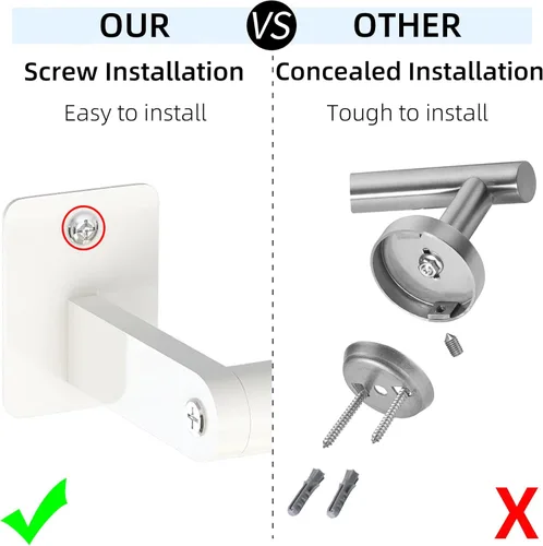 Miniatura 2 de Toallero de baño, toallero de 24 pulgadas para montaje en pared de baño, organizador de toallas de mano de baño resistente, decoración moderna